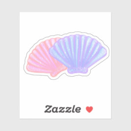 MERMAID-Muscheln Aufkleber