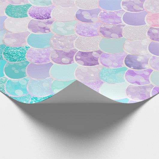 Mermaid Muster Birthday Geschenkpapier (Ecke)