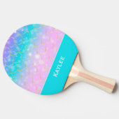 Mermaid-Muster, kundenspezifische Monogramm Ping P Tischtennis Schläger (Seitenansicht)