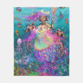 Mermaid n Jellyfish Fleece Blanket (Vorderseite)