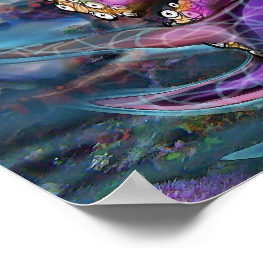 Mermaid n Octopus Poster (Ecke)