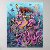 Mermaid n Octopus Poster (Vorne)