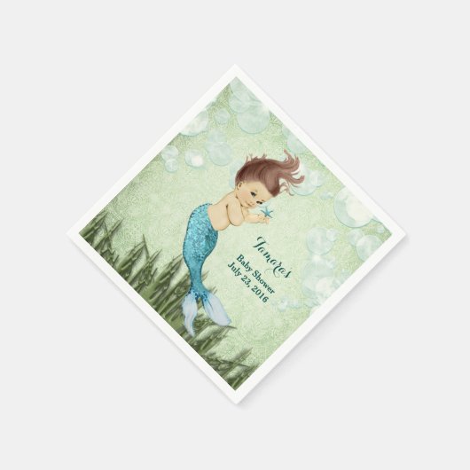 Mermaid Napkins Serviette (Ecke)