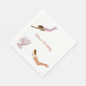 Mermaid Napkins zum Geburtstag von Kindern Serviette (Ecke)