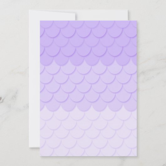 Mermaid Narwhal Invitation - Unter Meer Einladung (Rückseite)