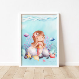 Mermaid Nausea Wall Art Poster