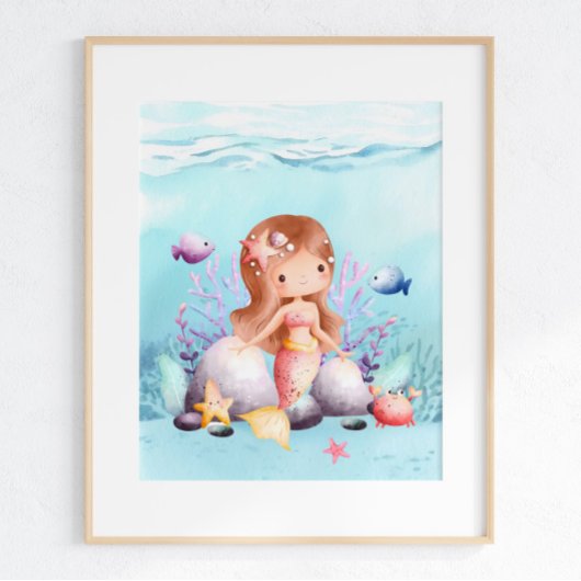 Mermaid Nausea Wall Art Poster