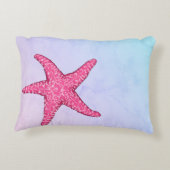 Mermaid Niedlich Blue Pink Starfish Personal Dekokissen (Rückseite)
