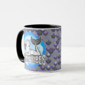 Mermaid Niedlich Grau Tasse (Vorderseite Links)