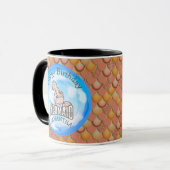 Mermaid Niedlich Happy BIRTHDAY PINK Tasse (Vorderseite Links)
