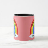 Mermaid Niedlich Happy BIRTHDAY Pink Tasse (Zentrum)