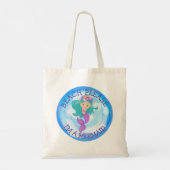 Mermaid Niedlich Happy Tote Bag Tragetasche (Rückseite)