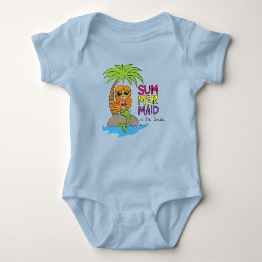 Mermaid Niedlich Kids Baby Strampler (Vorderseite)