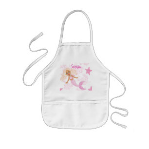 Mermaid Niedlich Pink Girl Starfish Kinderschürze