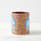 Mermaid Niedlich PINK Tasse (Zentrum)