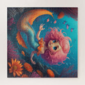 Mermaid Niedlich Puzzle (Horizontal)