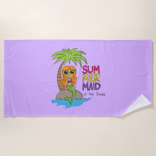 Mermaid Niedlich Summer Kids Strandtuch (Vorderseite)