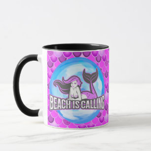 Mermaid Niedliche Lila Tasse