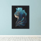 MERMAID NOIR #2 LEINWANDDRUCK (Insitu (Holzboden))