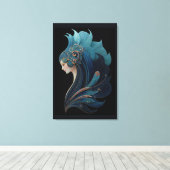 MERMAID NOIR #2 LEINWANDDRUCK (Insitu (Holzboden))