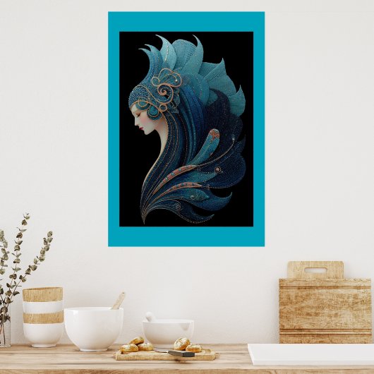 MERMAID NOIR #2 POSTER (Küche)
