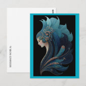 MERMAID NOIR #2 POSTKARTE (Vorne/Hinten)