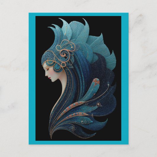 MERMAID NOIR #2 POSTKARTE (Vorderseite)