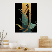 MERMAID NOIR SERIE #1  POSTER (Küche)