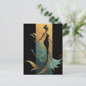 MERMAID NOIR SERIE #1 Postkarte (Stehend Vorderseite)