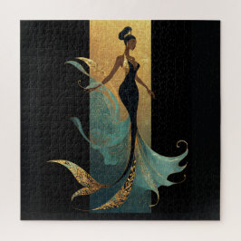 MERMAID NOIR SERIE #1 Postkarte Puzzle