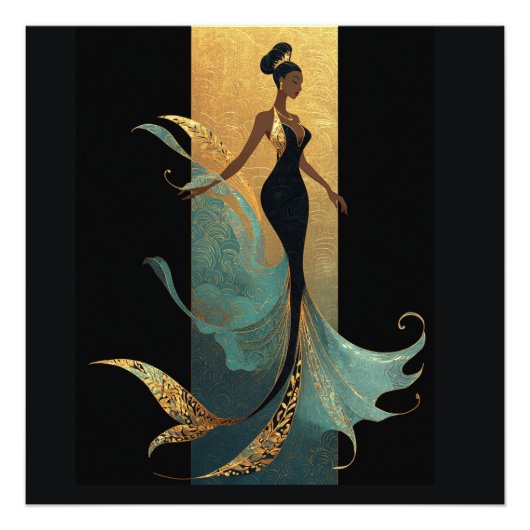 MERMAID NOIR SERIES #1 Postcard Fotodruck (Vorne)