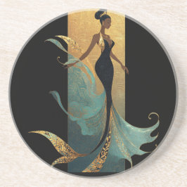 MERMAID NOIR SERIES #1 Postcard Getränkeuntersetzer