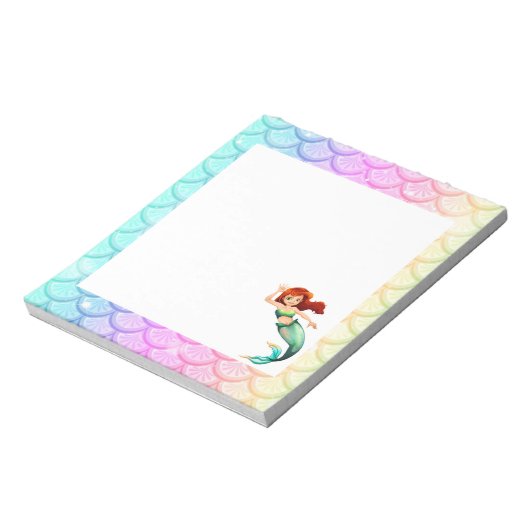 Mermaid Note Pad Notizblock (Rotiert)