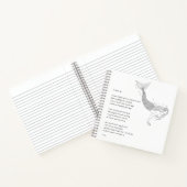 Mermaid-Notebook mit Gedicht "The Endless Sea" Notizblock (Innenseite)