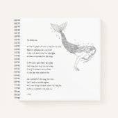 Mermaid-Notebook mit Gedicht "The Endless Sea" Notizblock (Vorderseite)