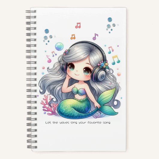 Mermaid Notebook Notizblock (Vorderseite)