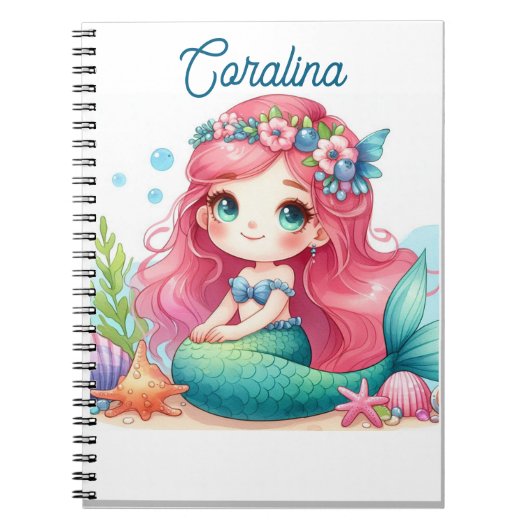Mermaid Notebook Notizblock (Vorderseite)