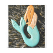 Mermaid-Notizblock mit blauem Schwanz Notizblock (Vorderseite)