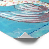 Mermaid Nurse Shark Fantasy Art Print Poster (Ecke)