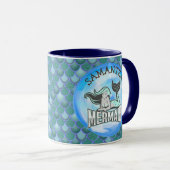 Mermaid Ocean Blue Tasse (VorderseiteRechts)
