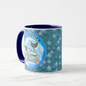 Mermaid Ocean Blue Tasse (Vorderseite Links)