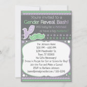 Mermaid oder Mustache Gender Reveal (Vorderseite)