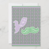 Mermaid oder Mustache Gender Reveal (Rückseite)