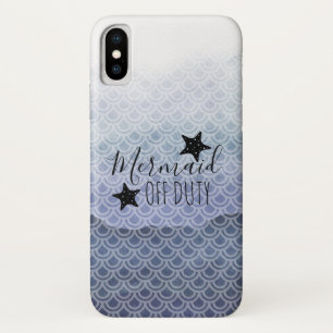 Mermaid Off Duty Blue Watercolor Phone Case
