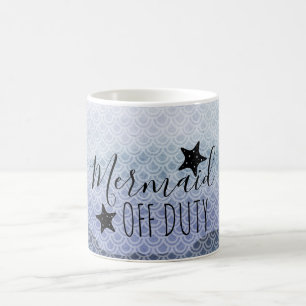 Mermaid Off Duty Blue Watercolor Tasse