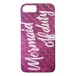 Mermaid Off Duty Eggplant Lila Fischskala Schwanz Case-Mate iPhone Hülle