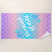 Mermaid Off Duty Gradient Scales Strandtuch (Vorderseite)