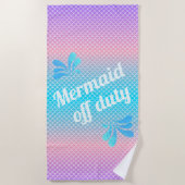 Mermaid Off Duty Gradient Scales Strandtuch (Vorderseite)