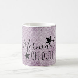 Mermaid Off Duty Lila Watercolor Kaffee Tasse