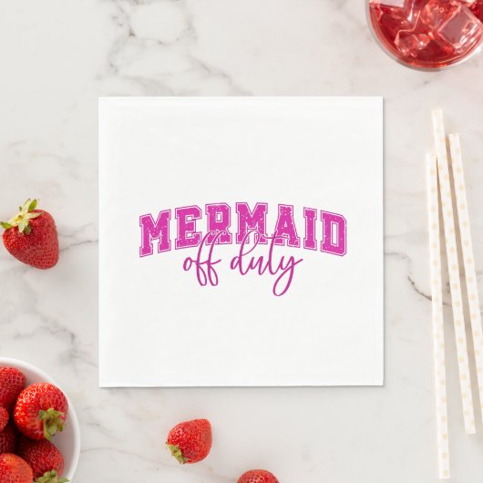 Mermaid Off Duty Serviette (Beispiel)